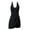 Black-03, variant on DISKEBUISS One Pieces Swimdress Swimsuits for Women V Neck Wrap Bathing Suit Tummy Control Swim Dresses Skirt