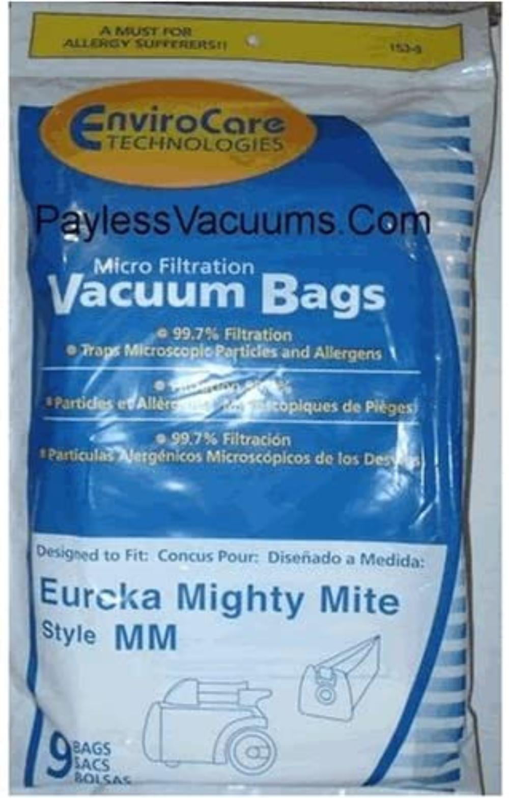 Sanitaire V Canister Limited 6 Eureka Allergy Mighty Mite Vacuum Style MM Bags 