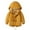 Yellow, variant on Kids Boys Girls Winter Thicken Coat Solid Hooded Jacket Toddler Windproof Thick Warm Outwear