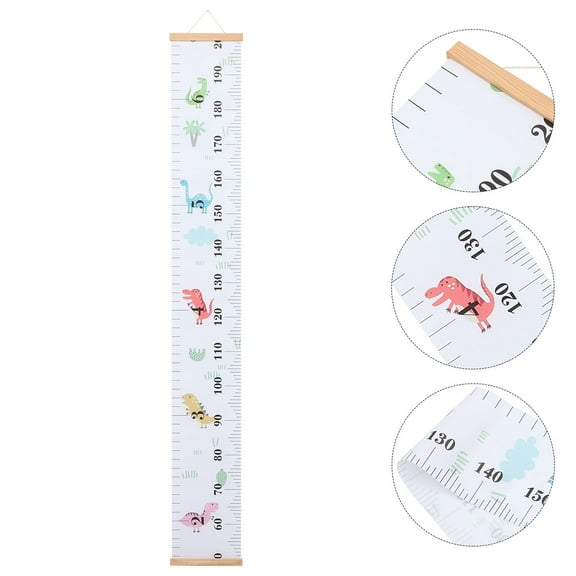 LEORX Height Measurement Kids Growth Chart Assorted Color Wall Hanging 1 Set