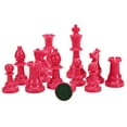 thumbnail image 6 of WE Games Color Bright Chess Pieces Half Set - Includes 17 Pieces in Pink, 6 of 7