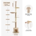 thumbnail image 3 of Árbol para Gatos MADE 4 PETS de Piso a Techo 235-270 cm con Rascador, 3 of 9