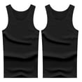 thumbnail image 3 of Mens Workout Tank Tops Slim Fit Summer Lightweight A Shirt Sleeveless Underwear Quick Dry Muscle Tops Black XXXXL, 3 of 5