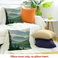 thumbnail image 4 of Creowell Party Decor Birthday Gift Mountains Trees Lake Throw Pillow Cover 18x18in, 4 of 5