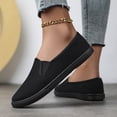 thumbnail image 4 of Womens Lightweight Canvas Slip On Sneakers Comfortable Non Slip Work Shoes Breathable Casual Dress Shoes, 4 of 8