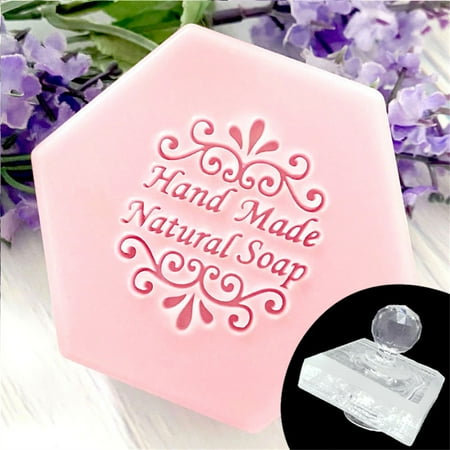 

BYDOT Handmade Soap Words Embossing Stamp Personalized Acrylic Transparent Soap Seal Stamp DIY Handmade Soap Making Supplies