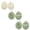 Color Mixing, variant on AUQ Loofah,Quick Lathering Exfoliating Gloves,Rich and Fine Foam Loofah Sponge,Green