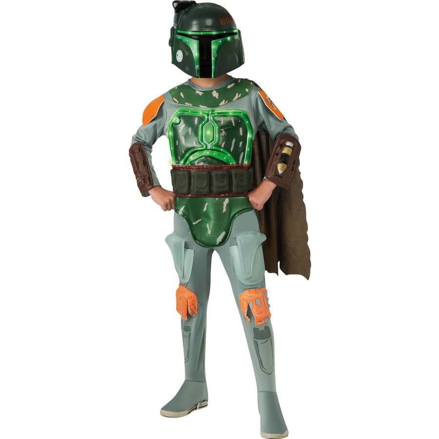 Deluxe Light-up Boba Fett Child Halloween Costume - Walmart.com ...