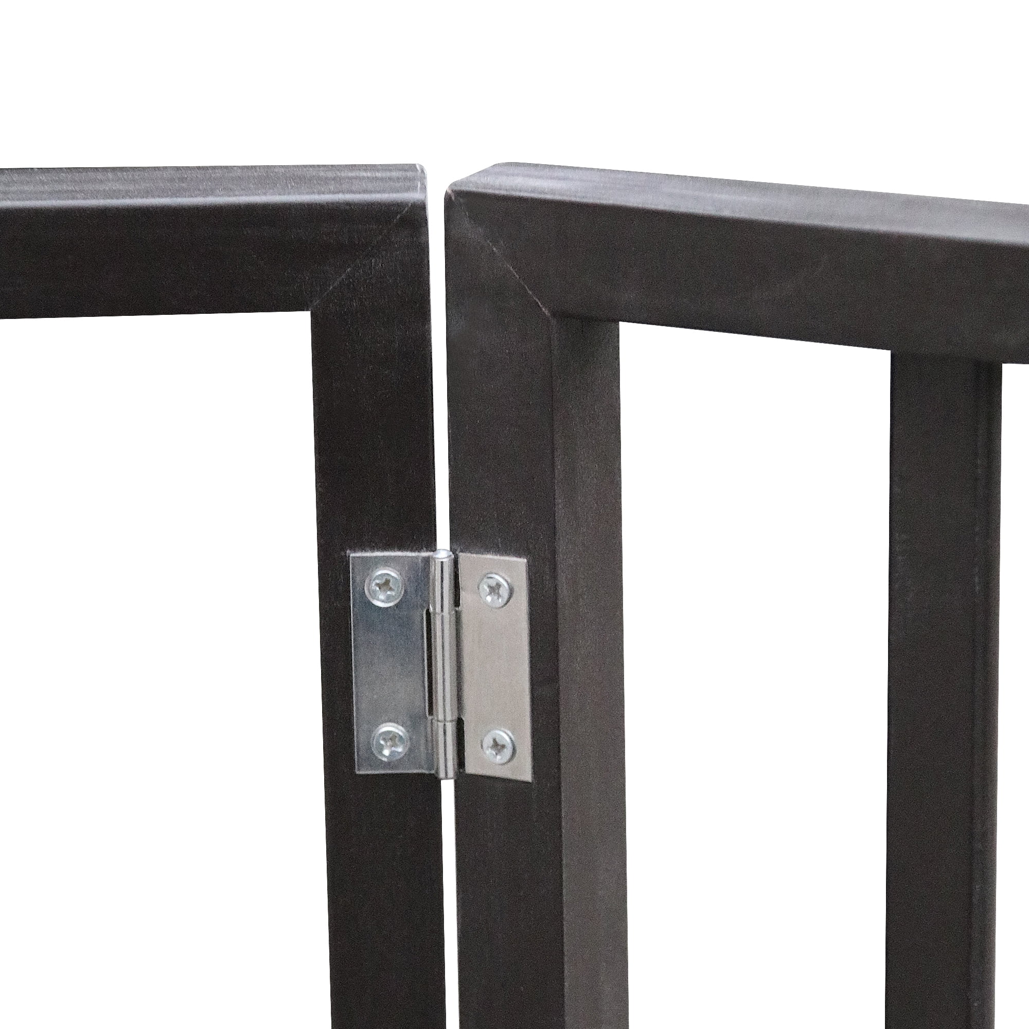 ZephyPaws 73" Baby Gate Extra Wide ,Easy Walk Thru Auto Close Metal Dog Gate for Stair,Doorway,Black
