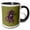 Black/White, variant on 3drose, Creepy Tentacled Evil Eye Cyclops Creature in Purple, 15oz Mug