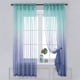 thumbnail image 2 of Cortinas semitransparentes con efecto degradado, visillos de gran tamaño para ventanas, filtran la luz, ideales para sala de estar y dormitorio. Panel de cortina multicolor de poliéster de 52 x 96, 2 of 6