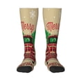 thumbnail image 1 of Fotbe Christmas Vintage Red Truck Calcetas Divertidas Estampadas para Hombre y Mujer, Calcetas de Algodón hasta la Rodilla para Caminar, Correr, Enfermería y Embarazo, 1 of 6