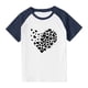 thumbnail image 3 of Blusas y camisas de manga corta con cuello redondo para niños y niñas, blusa de manga corta con estampado de cuello redondo, 3 of 7