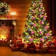 thumbnail image 3 of 5PCS Christmas Ribbon Lights Christmas Fairy Strings Lights Battery Operated for Christmas Tree Home Garden Weddings New Year Party Decor,6.5FT/Each, 3 of 5