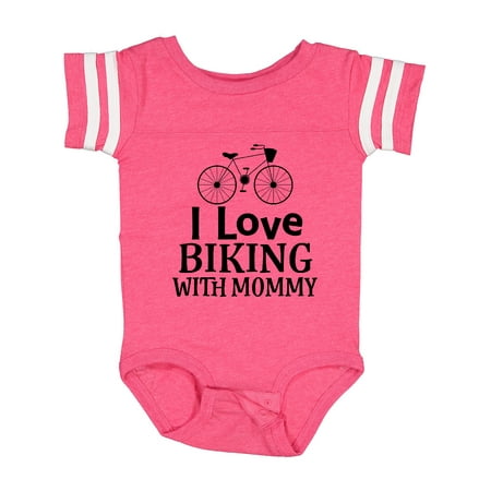 

Inktastic Biking with Mommy Bicycle Gift Baby Boy or Baby Girl Bodysuit