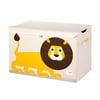 3 Sprouts UTCLIO Collapsible Toy Chest Storage Bin for Kid's Playroom, Lion