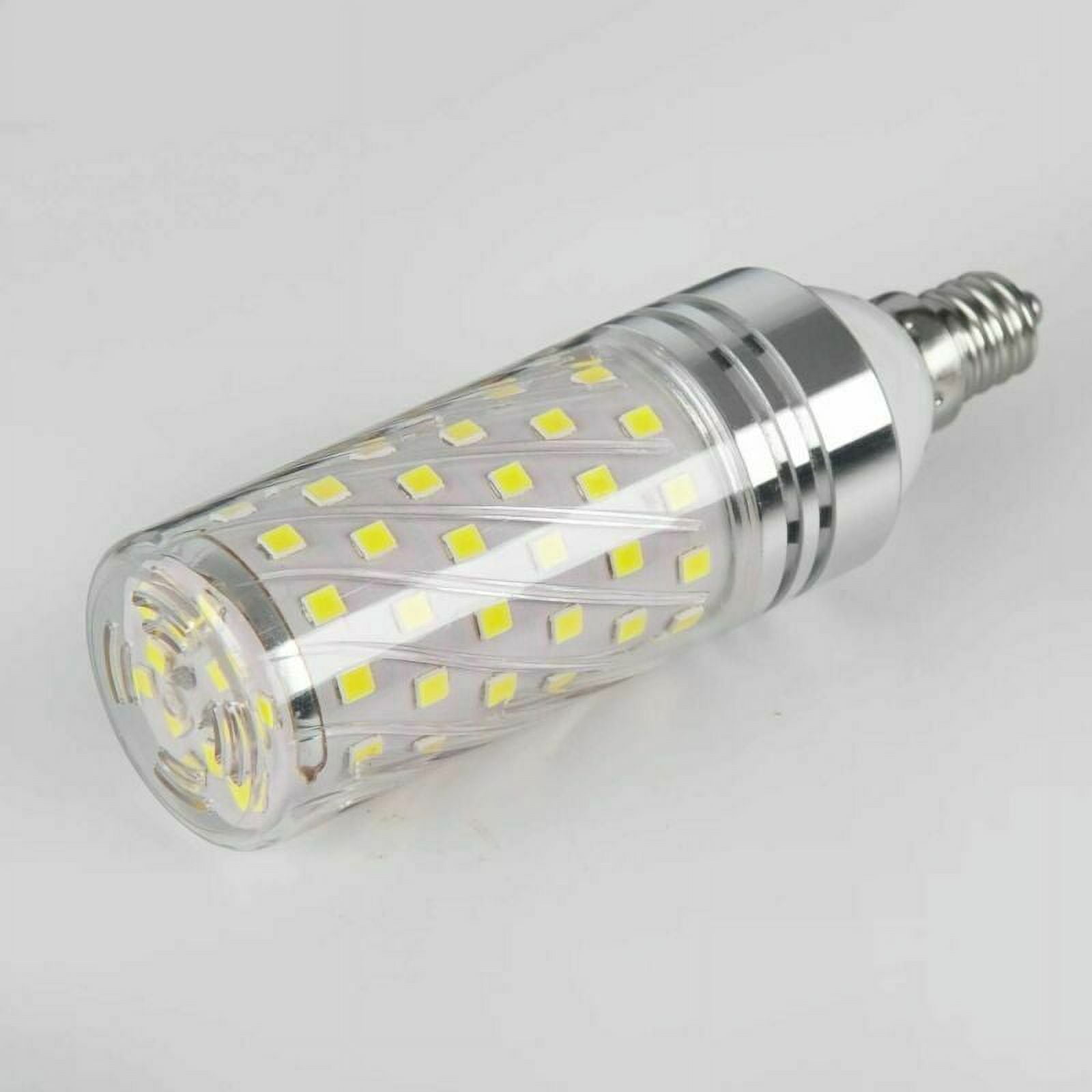 LNKOO 3x E12 LED Corn Bulbs 12W LED 1500LM Candelabra Light Bulbs Daylight White 6000K(Equivalent to 100W Halogen Lamp Replacement)