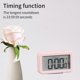 thumbnail image 5 of Reloj electrónico digital: pantalla LED, estéreo, alarma de repetición, cambio 12/24H, cuenta regresiva, pantalla 3D, negro y rosa, 5 of 8
