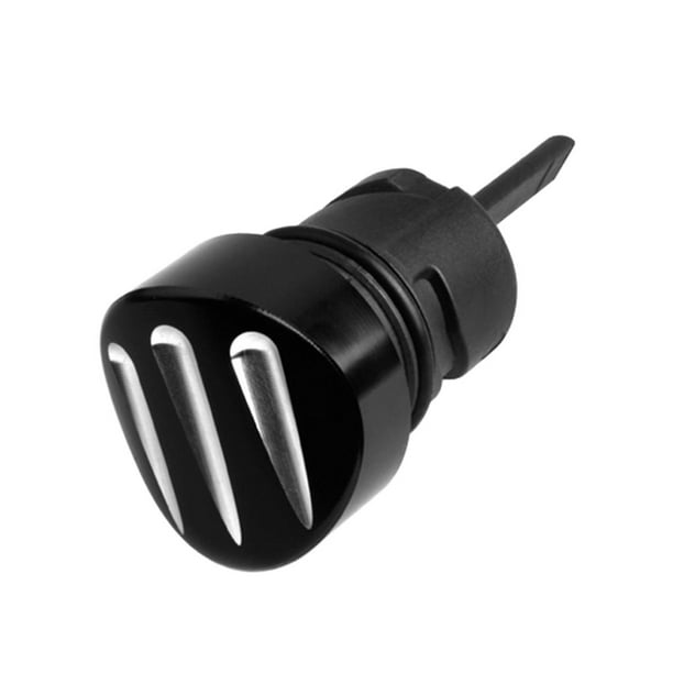 1 Unidades Billet Oil Dipstick Tank Plug Cap Para XL 883 04-17 Negro Cola Tapón del tanque de la varilla de nivel de aceite