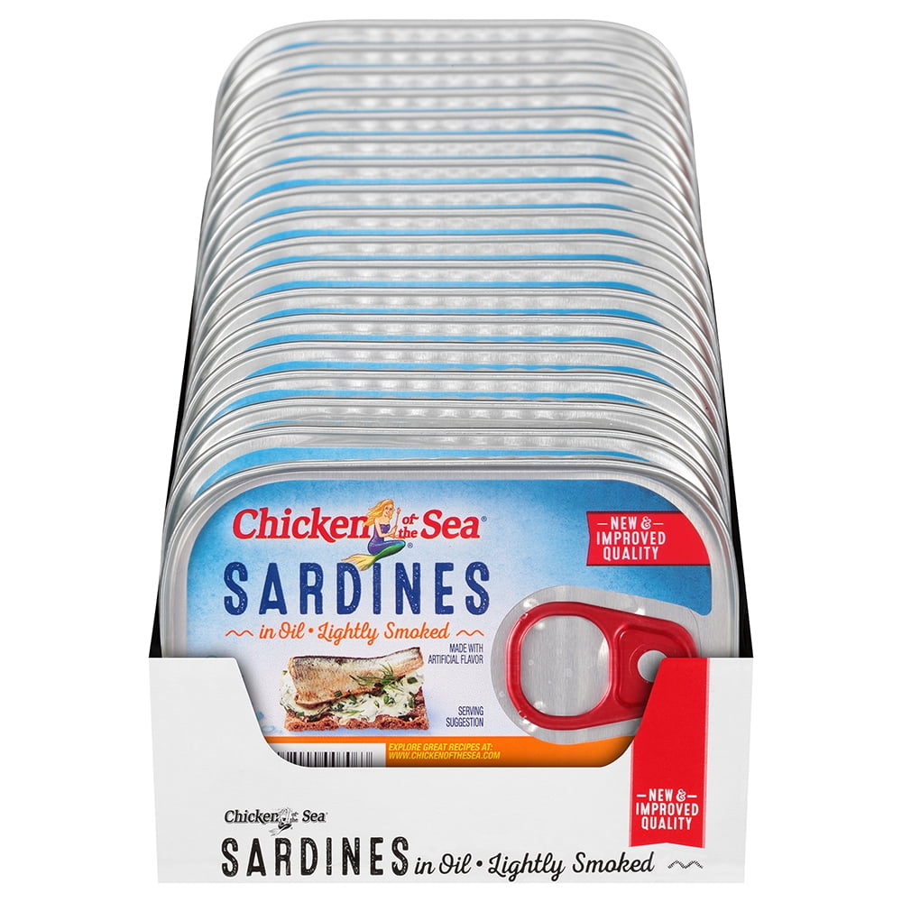 (Price/case)Chicken Of The Sea Smoked Sardines In Oil 3.75 Ounces - 18 Per Case