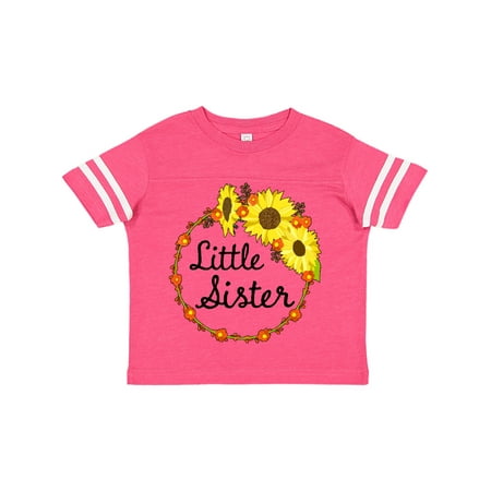 

Inktastic Little Sister Sunflower Wreath Gift Toddler Boy or Toddler Girl T-Shirt
