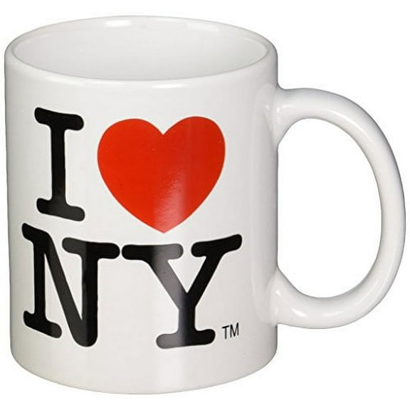 I Love NY Mug - White Ceramic 11 ounce I Love NY Mugs from the New York City Souvenir Store