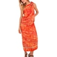 thumbnail image 2 of HAPPY BAY Women's Beachwear Summer Bikini Wraps Beach Wrap Swimwear Coverups Sarong Swim Cover up Skirt Bathing suit Swimsuit Pareo for Women One Size Flame, Abstract, 2 of 4