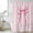 Pink, variant on Cute Bow Shower Curtain, Waterproof Shower Curtains for Bathroom, Blue Bowknot Minimalist Solid Color Washable Fabric Bathtub Curtain Set Bath Decor with 12 Hooks Extra Long 72"x96"
