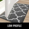 thumbnail image 5 of Buganda Indoor Door Mat, 20"x 32", Non Slip Low-Profile Entrance Rug Front Inside Doormats Dirt Trapper Entry Door Rugs for Entryway, Black Trellis, 5 of 9