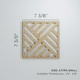 thumbnail image 3 of Ekena Millwork 7 3/8"W x 7 3/8"H x 1/4"T Extra Small Allen Decorative Fretwork Wood Wall Panels, Alder, 3 of 18