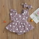 thumbnail image 1 of Falda Vestido mameluco para niñas pequeñas, 2 uds., monos fruncidos, vestido, ropa de bebé a la moda Cgtredaw Púrpura T 3/6M para Niña, 1 of 7