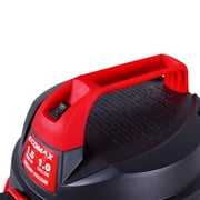 Ecomax 1 Gallon 1.5HP Portable Poly Wet/Dry Vacuum EM18101P-1H