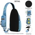thumbnail image 2 of Crossbody Sling Backpack for Women Men Cute Narwhal Baby Blue Sea Shoulder Sling Crossbody Casual Chest Bag for Travel Sports Running Hiking, 2 of 5
