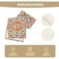 thumbnail image 5 of Boho Bohemia Style Orange Table Runner, Country Rustic Farmhouse Magical Fall Kitchen Dining Table Decoration for Home Party Decor 13x90 Inch, 5 of 6