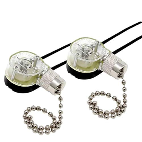 Pull Chain Switch Zing Ear Ze 109 Ceiling Fan Light Lamp Replacement 2 Pack Nickel Com Pull Chain Switch Zing Ear Ze 109, Pull Chain On Ceiling Fan Light Is Stuck