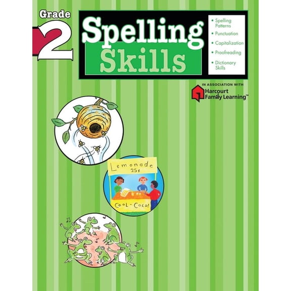 Flash Kids Harcourt Family Learning Spelling Skills: Grade 2 (Flash Kids Harcourt Family Learning), (Paperback)