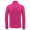 thumbnail image 6 of Unique Bargains Men's Pullover Lightweight Long Sleeve Top Turtleneck T-Shirt 40 Rose Red, 6 of 7
