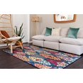 thumbnail image 5 of Unique Loom Sedona Tapis Motif Surteint 9' x 12' Rectangle Bleu Marine/gris, 5 of 5