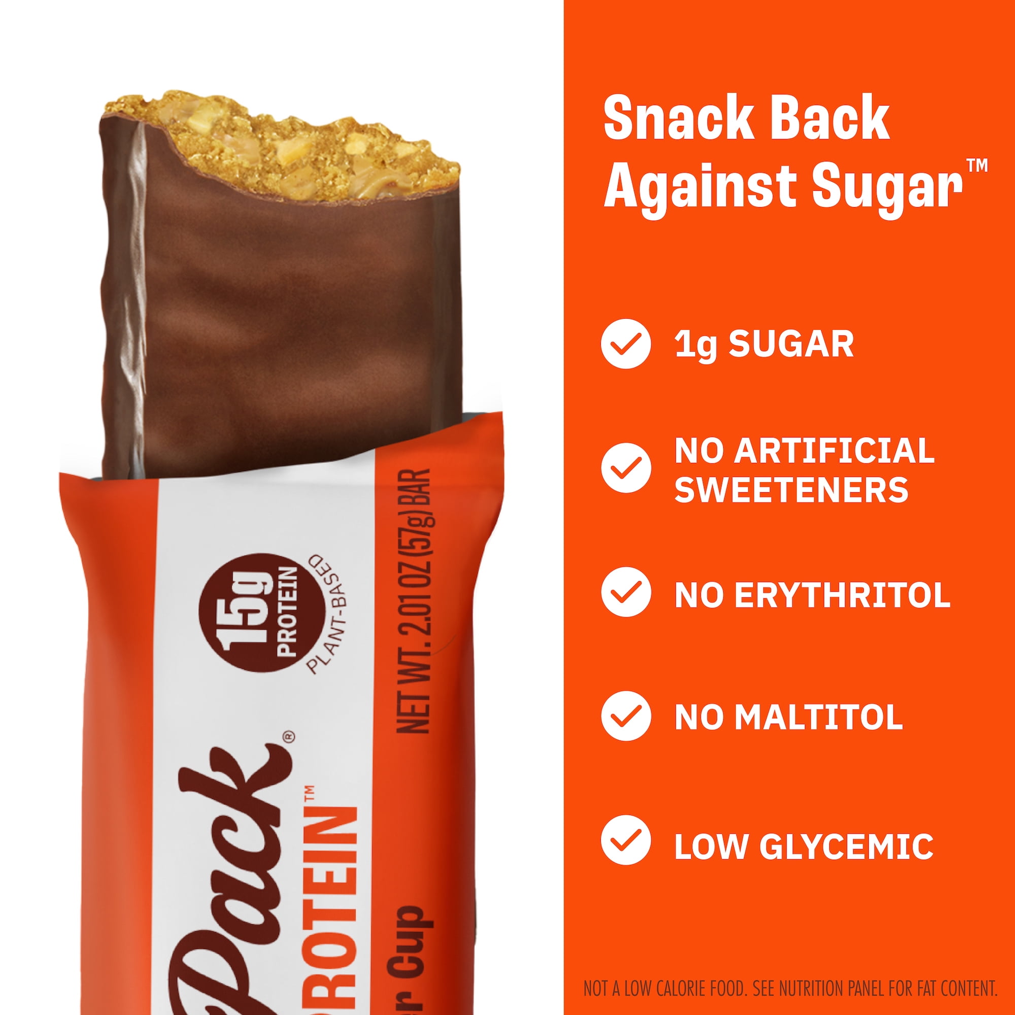 MUNK PACK Probiotic Protein™ Bars - Peanut Butter Chocolate - 15g Protein - Low Sugar - High-Fiber Vegan Snacks - 4 Count Box
