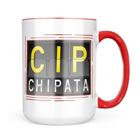 

Neonblond CIP Airport Code for Chipata Mug gift for Coffee Tea lovers