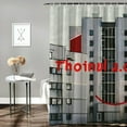 thumbnail image 2 of Orinice Bauhaus bathroom décor set, colorful luxury graphic print Stylish shower curtain with hook, waterproof bathroom curtain decoration, washable, blackout, privacy protection, 2 of 7