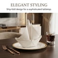 thumbnail image 2 of REGALWOVEN 12 Pack Cloth Napkins, Farmhouse Cotton Washable and Reusable Table Dinner Napkins for Restaurant, Weddings Beige 17x17inch, 2 of 6