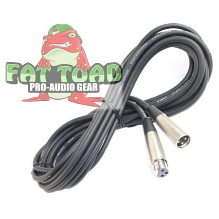XLR Microphone Cable by Fat Toad 2 ft Professional Pro Audio Mic Cord Patch with Lo-Z Connector 2 AWG Shielded Wire and Balanced for Impeccable Recording Studio Mixer Live Sound Stage (Best Microphone Cable Live Sound)