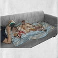 thumbnail image 6 of Letter E Soft Flannel Fleece Throw Blanket, E Font Different Lively Seashells Exotic Underwater Life, Cozy Plush for Indoor and Outdoor Use, 70" x 90", Dark Coral Pale Blue, by Ambesonne, 6 of 6