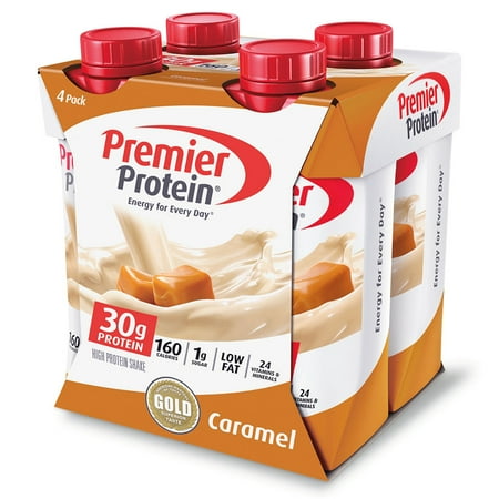 Premier Protein Shake, Caramel, 30g Protein, 11 Fl Oz, 4 (Best Way To Take Protein Supplements)