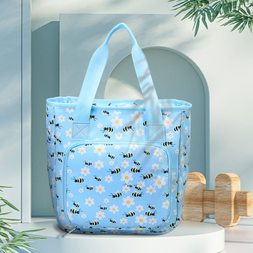 Crochet Bag Crochet Craft Organiser Knitting Bag for Crocheting & Knitting Supplies, Portable Yarn Storage Organiser