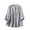 A2025-Gray, variant on Frostluinai 3/4 Length Sleeve Women's Tops Cotton Linen Button Down Shirts Crew Neck Oversized Tshirts Solid Color Lounge Blouses Gifts