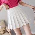 thumbnail image 4 of Redempat Jupe Plissée pour Femmes Taille Haute Mini Jupe de Tennis Patineuse Uniformes Blanc m, 4 of 8