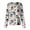 Sky Blue-B#260831HH, variant on Snap Front Christmas Scrub Jackets for Women Long Sleeve Stretchy Warm Up Scrub Top Women Xmas Holiday Plus Size Nurse Uniform with Pocket