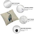 thumbnail image 4 of SHANXI Elegant Crane Decorative Throw Pillow Cover - Stylish Accent for Home Decor 12x12in, 4 of 5